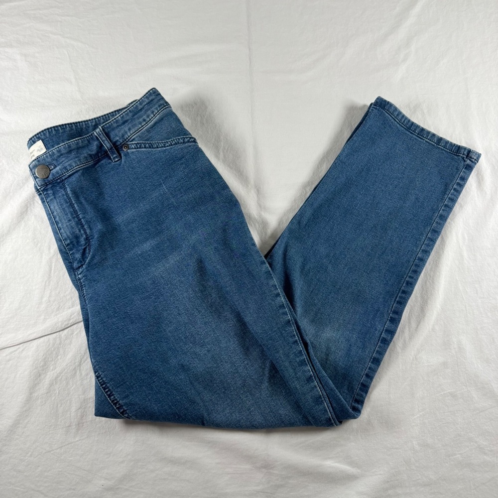 J. Jill Women's Size 12 Petite Blue Tried & True Fit Straight Leg Jeans